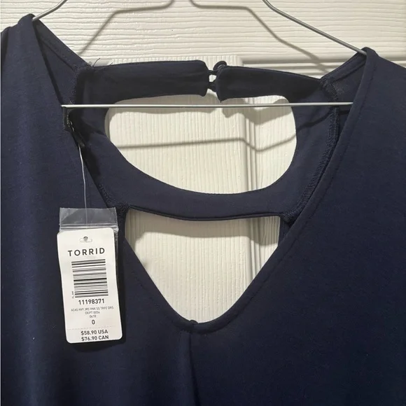 Torrid Navy Blue Dress 💙 NWT - Picture 3 of 4